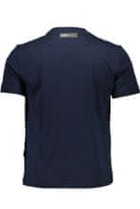 PLEIN SPORT  Perfektné Pánske Tričko Krátky Rukáv Modrá Farba: Modrá, Veľkosť: L