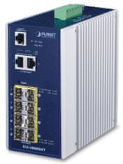 Planet IGS-10080MFT priemyselný L3 switch, 2x1Gb, 6x1Gb SFP, 2x2.5Gb SFP, 12-48VDC, -40 ~ 75 ° C, IP30
