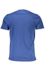 Harmont & Blaine  Perfektné Pánske Tričko Krátky Rukáv Modrá Farba: Modrá, Veľkosť: 2XL
