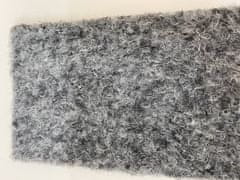AKCIA: 100x450 cm Metrážny koberec Santana 14 sivá s podkladom gél, záťažový (Rozmer metrového tovaru Bez obšitia)