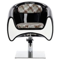 Enzo Kadeřnické křeslo hydraulické otočné křeslo pro kadeřnický salon chromovaný podnožka kadeřnické křeslo