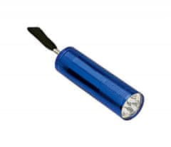 Pronett  XJ4938 Svietidlo hliník 9 LED, UV modrá