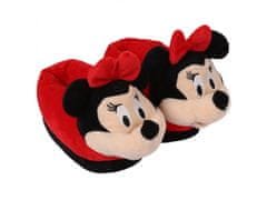 Disney DISNEY Minnie Mouse - Mäkké, teplé slipovacie papuče pre dievčatá s 3D motívom. 23-24 EU