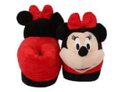 Disney DISNEY Minnie Mouse - Mäkké, teplé slipovacie papuče pre dievčatá s 3D motívom. 25-27 EU