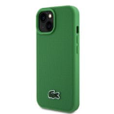 Lacoste Zadný kryt Iconic Petit Pique Woven Logo Magsafe pre iPhone 15 Green