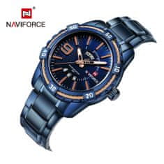 Smart Plus Luxusný pánsky hodinky NAVIFORCE NF9117 - Elegantná zliatina puzdra s nerezovým remienkom, 44mm ciferník