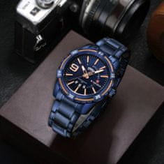 Smart Plus Luxusný pánsky hodinky NAVIFORCE NF9117 - Elegantná zliatina puzdra s nerezovým remienkom, 44mm ciferník