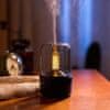Aroma Luxe difuzér - prenosný zvlhčovač vzduchu USB s efektom svetla sviečok na aromaterapiu