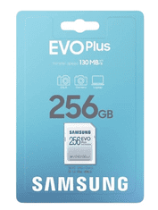 SAMSUNG 256GB pamäťová Micro SD karta Samsung EVO Plus + SD adaptér, CLASS 10