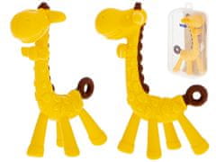 KIK Silikónové hryzátko žirafa žltá