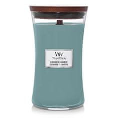 Woodwick Vonná sviečka váza Evergreen Cashmere 609,5 g