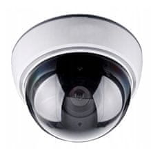 Pronett Atrapa bezpečnostnej kamery s LED IR diódou - biela