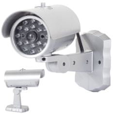 Verk Atrapa bezpečnostnej kamery s LED IR diódou - strieborná