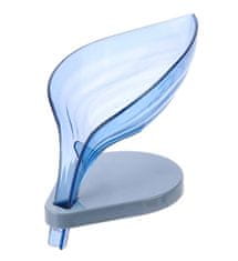 APT Miska na mydlo v tvare listu - modrá