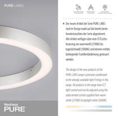 PAUL NEUHAUS PAUL NEUHAUS Paul Neuhaus LED stropné svietidlo PURE-LINES hliník 50x50 CCT diaľkový ovládač 2700-5000K PN 6309-95
