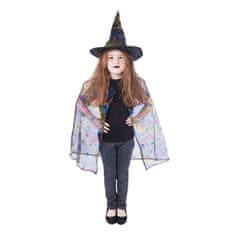Detský plášť s pavučinou čarodejnice s klobúkom