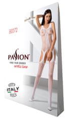 Passion Passion Bodystocking BS072 biely sexy bodystocking s prestrihom