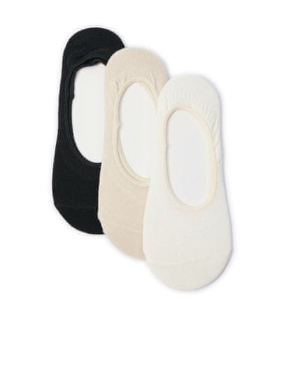 Orsay Sada tří párů dámských ponožek v krémové, béžové a černé barvě ORSAY