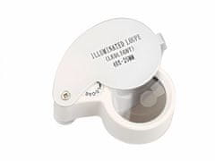 Verk  09002 Skladacia mineralogická lupa LED - zväčšenie 40x