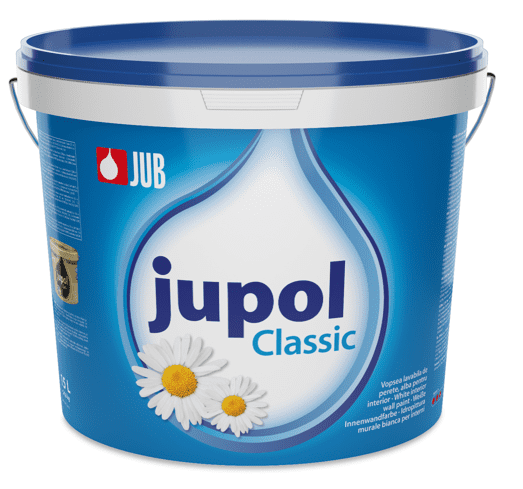 JUB JUPOL CLASSIC - Biela interiérová farba na steny 15 L