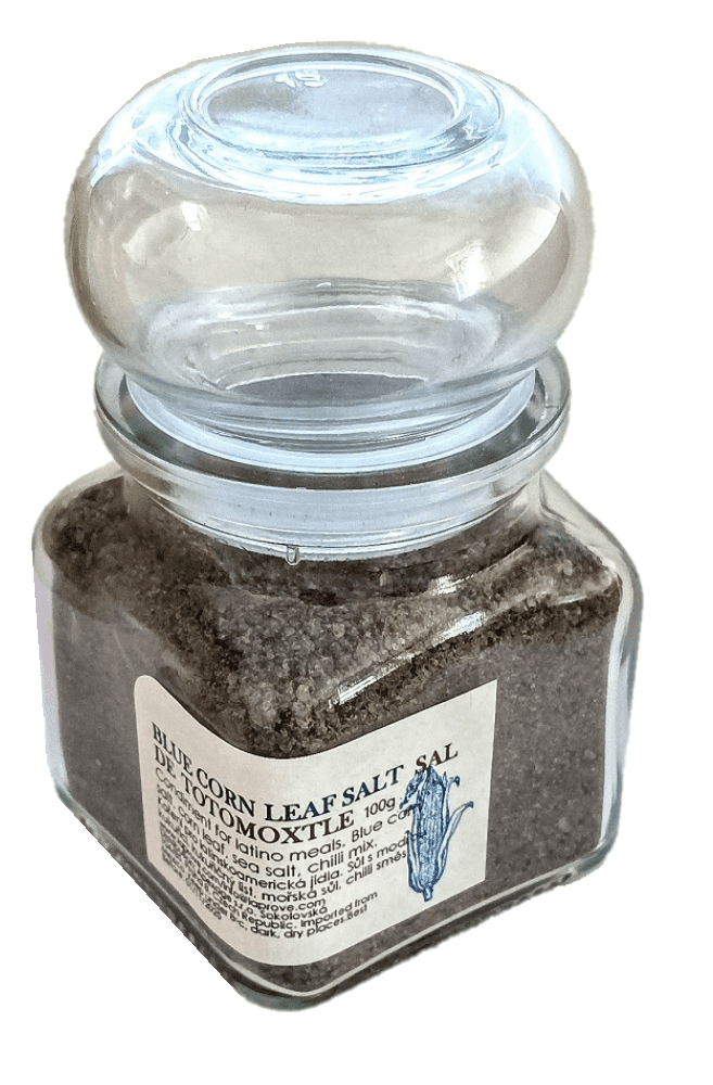 LaProve Totomoxtle sůl je směs modré kukuřice a flor de sal. 100g