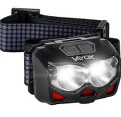 Vayox Dobíjacia čelovka 500lm 2 LED diódy KX4238