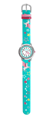 CLOCKODILE Tyrkysové dievčenské hodinky UNICORN
