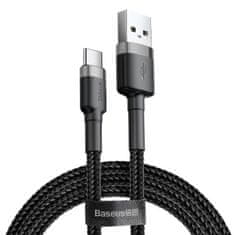 Noname Baseus nabíjecí / datový kabel USB-C 3A 1m Cafule šedá-černá