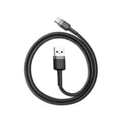 Noname Baseus nabíjecí / datový kabel USB-C 3A 1m Cafule šedá-černá
