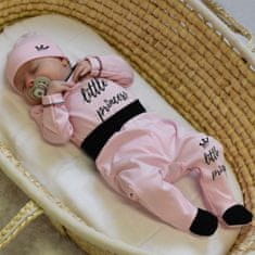 Baby Nellys Novorodenecká čiapočka, Little prince - růžová, veľ. 62