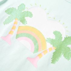 Vidaxl Detské tričko svetlomätové 104
