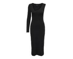 ONLY Dámske šaty ONLINA Standard Fit 15302675 Black/One Sleeve (Veľkosť XS)