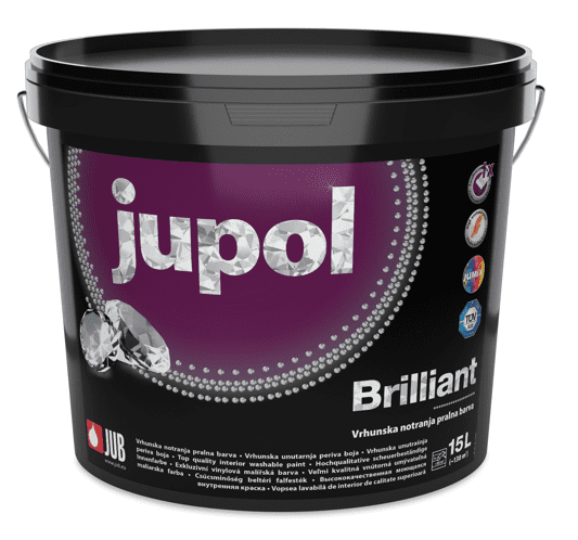 JUB JUPOL BRILLIANT - Vysoko kvalitná umývateľná farba 15 L