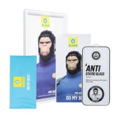 BLUEO 5D Mr. Monkey ochranné sklo pre Samsung Galaxy S24 (strong lite) čierne 