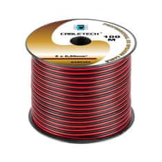 Cabletech Kábel reproduktora 0,5 mm čiernej a červenej KAB0382