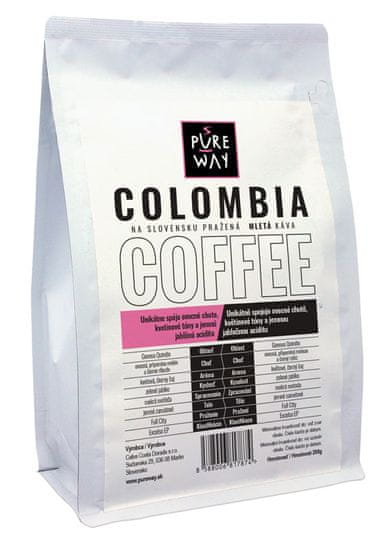 Pureway Colombia odrodová káva mletá Pureway 200g