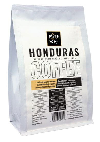 Pureway Honduras odrodová káva mletá Pureway 200g