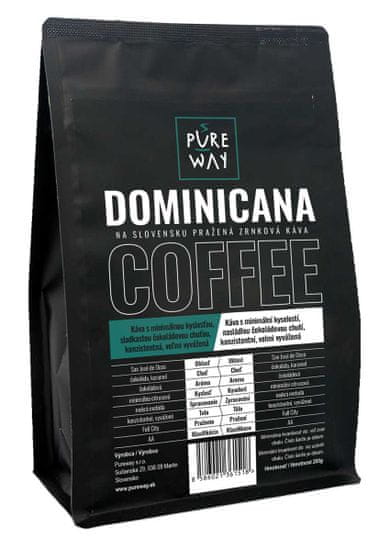 Pureway Dominicana odrodová káva zrnková Pureway 200g