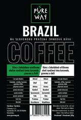 Brazilia odrodová káva zrnková Pureway 200g