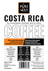 Pureway Costa Rica odrodová káva mletá Pureway 200g