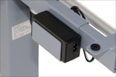 STEMA Rám s elektrickým nastavením výšky PRATO 01-2T/A v šedej farbe. Má jeden motor a je nabíjací cez USB. Výška nastaviteľná v rozmedzí 72–121 cm.