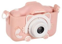 Kruzzel Detský fotoaparát AC22296 ružový 32GB karta