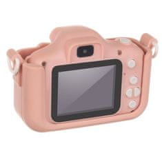 Kruzzel Detský fotoaparát AC22296 ružový 32GB karta