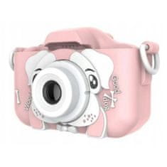 R2Invest Digitálny fotoaparát pre deti X5 DOG pes ružový