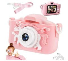 R2Invest Digitálny fotoaparát pre deti X5 UNICORN jednorožec ružový