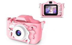 R2Invest Digitálny fotoaparát pre deti X5 UNICORN jednorožec ružový