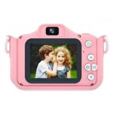 R2Invest Digitálny fotoaparát pre deti X5 DOG pes ružový