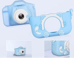 R2Invest Digitálny fotoaparát pre deti X5 CAT mačka modrý