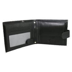 Bellugio Luxusná pánska kožená peňaženka Sulo, čierna