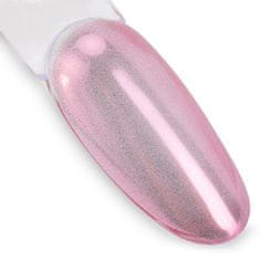 Allepaznokcie Pigmentový prášok Glass effekt Deep Pink 4